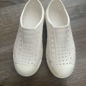 Native Cream Perforated Slip-Ons